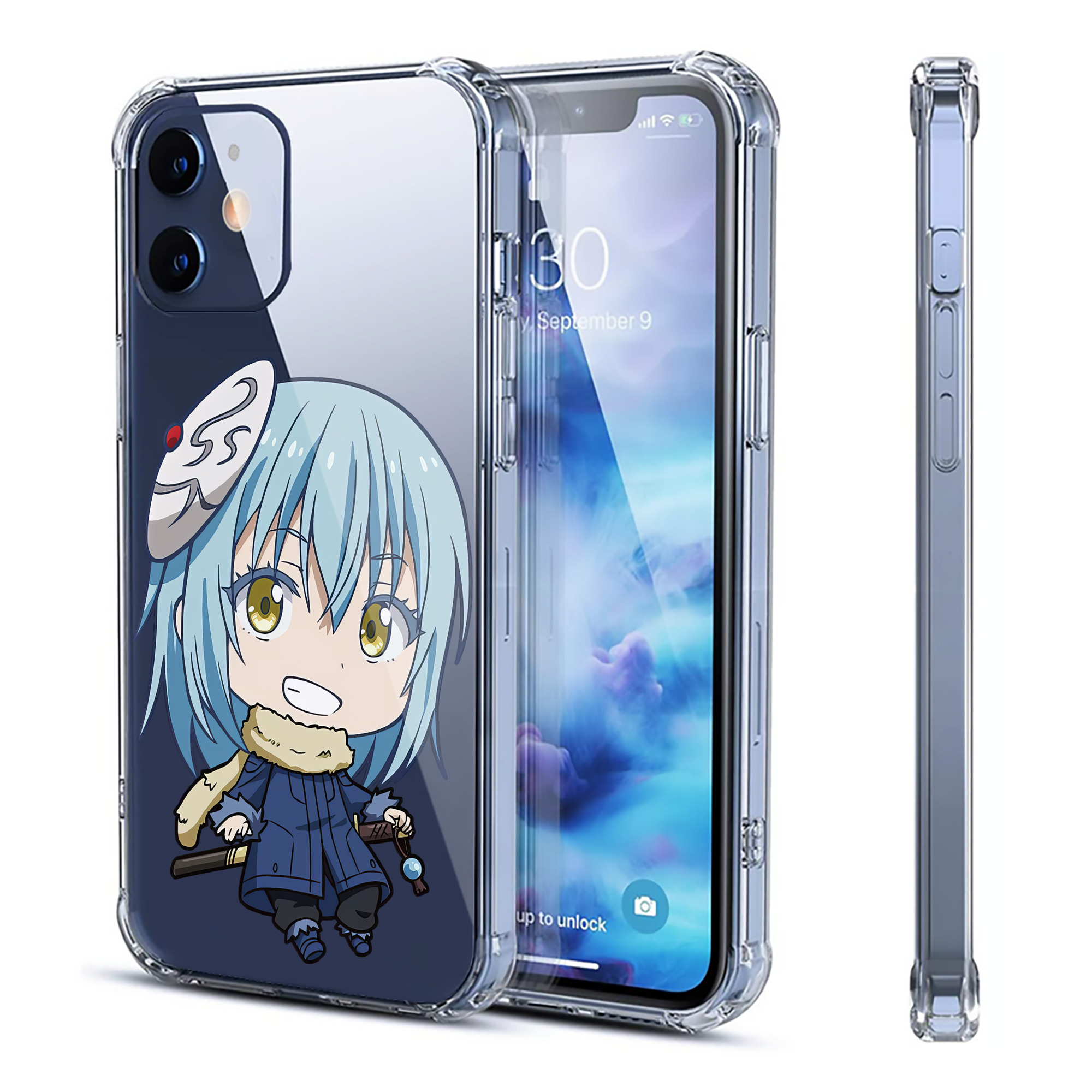 （画像用） 転スラ Regarding Reincarnated to Slime 【iPhone 12シリーズ対応】透明スマホケース（クリアソフトケース）